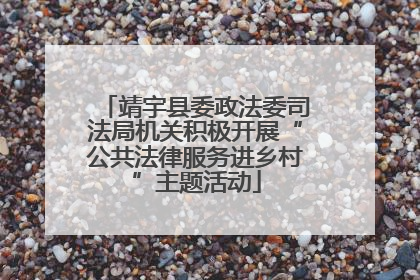 靖宇县委政法委司法局机关积极开展“公共法律服务进乡村”主题活动
